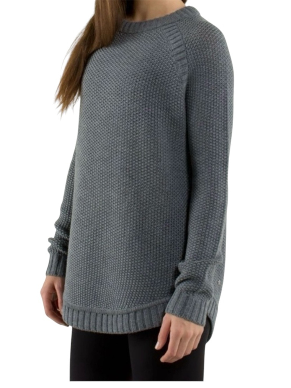 Lululemon Merino Wool Passage Sweater Heathered Medium Grey Small